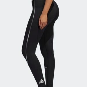 ADIDAS 💥 Techfit Long Tights black white leggings size Large XL  Great